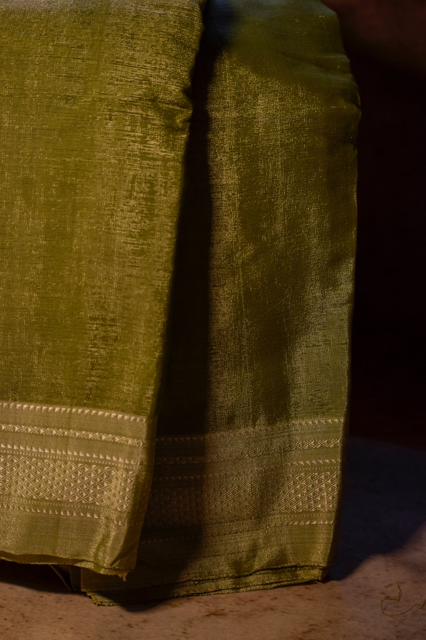 Pista Green Handloom Ilkal Saree
