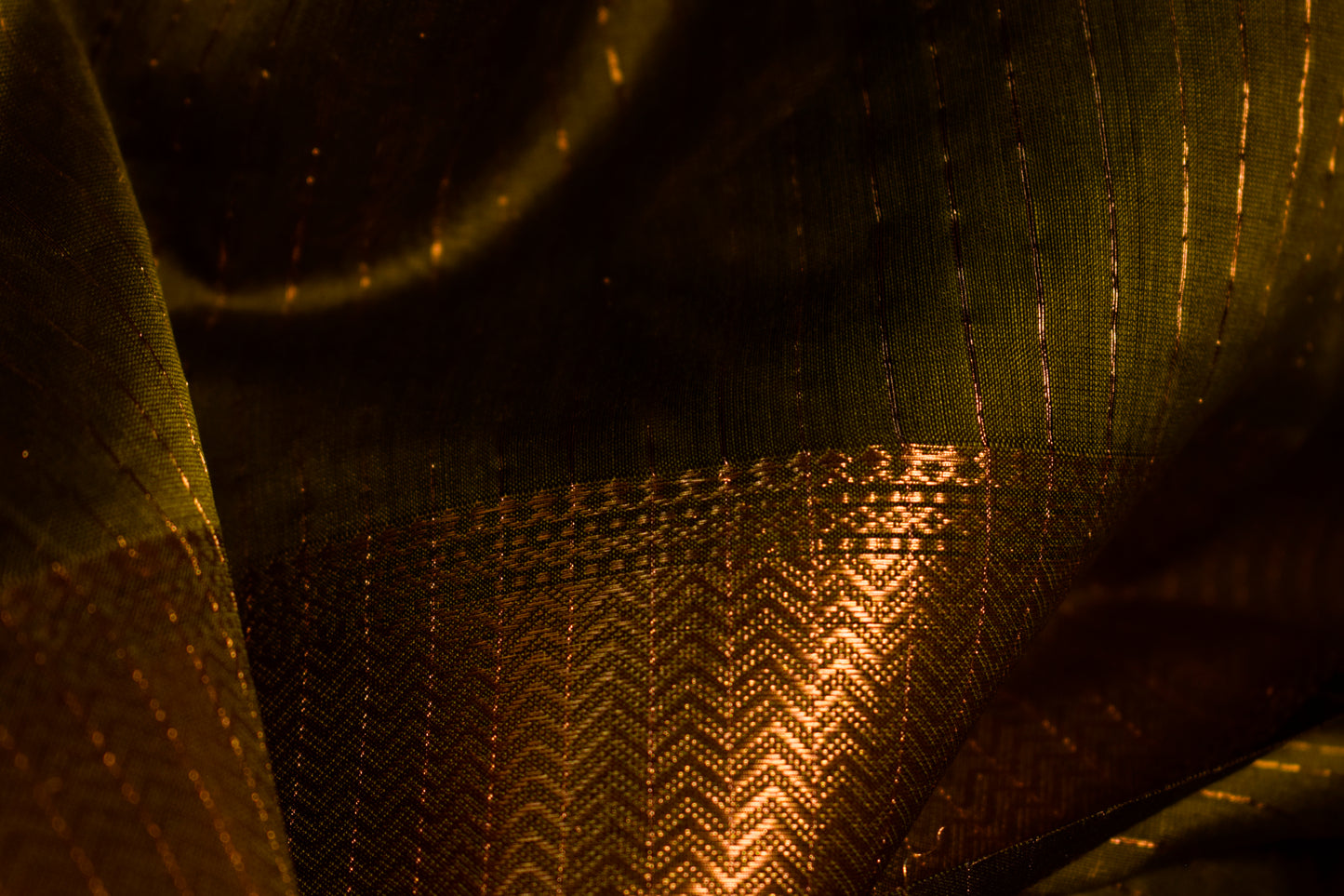 Green Silk Cotton Maheshwari Saree MAHSC03