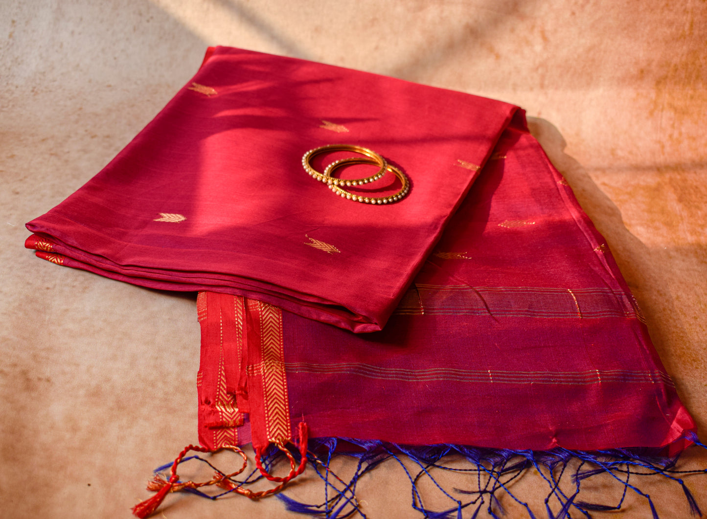 Pink Silk Cotton Maheshwari Saree MAHSC02