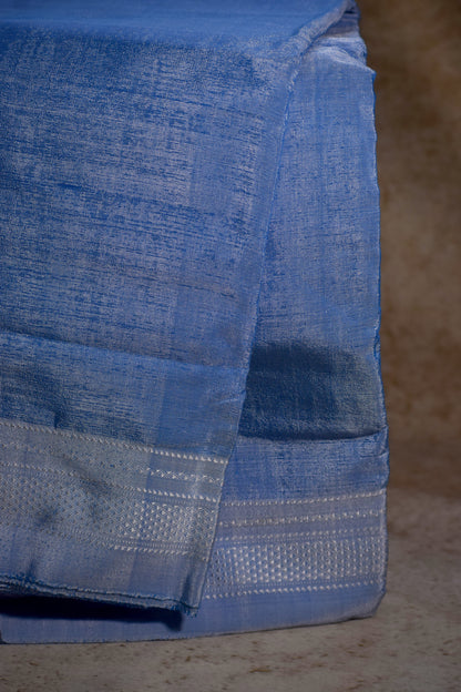 Light Blue Handloom Ilkal Saree