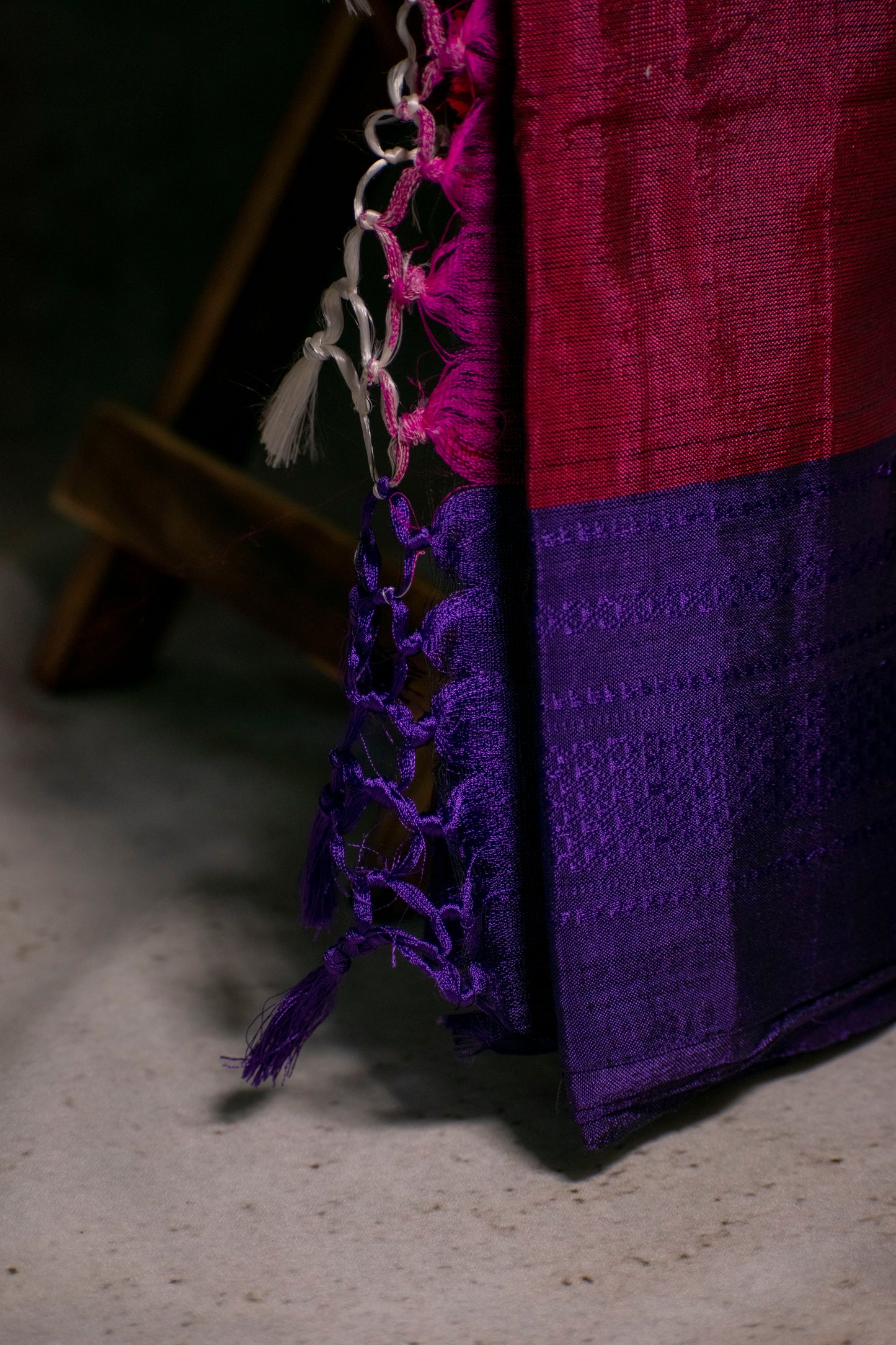 Pink Handloom Ilkal Saree