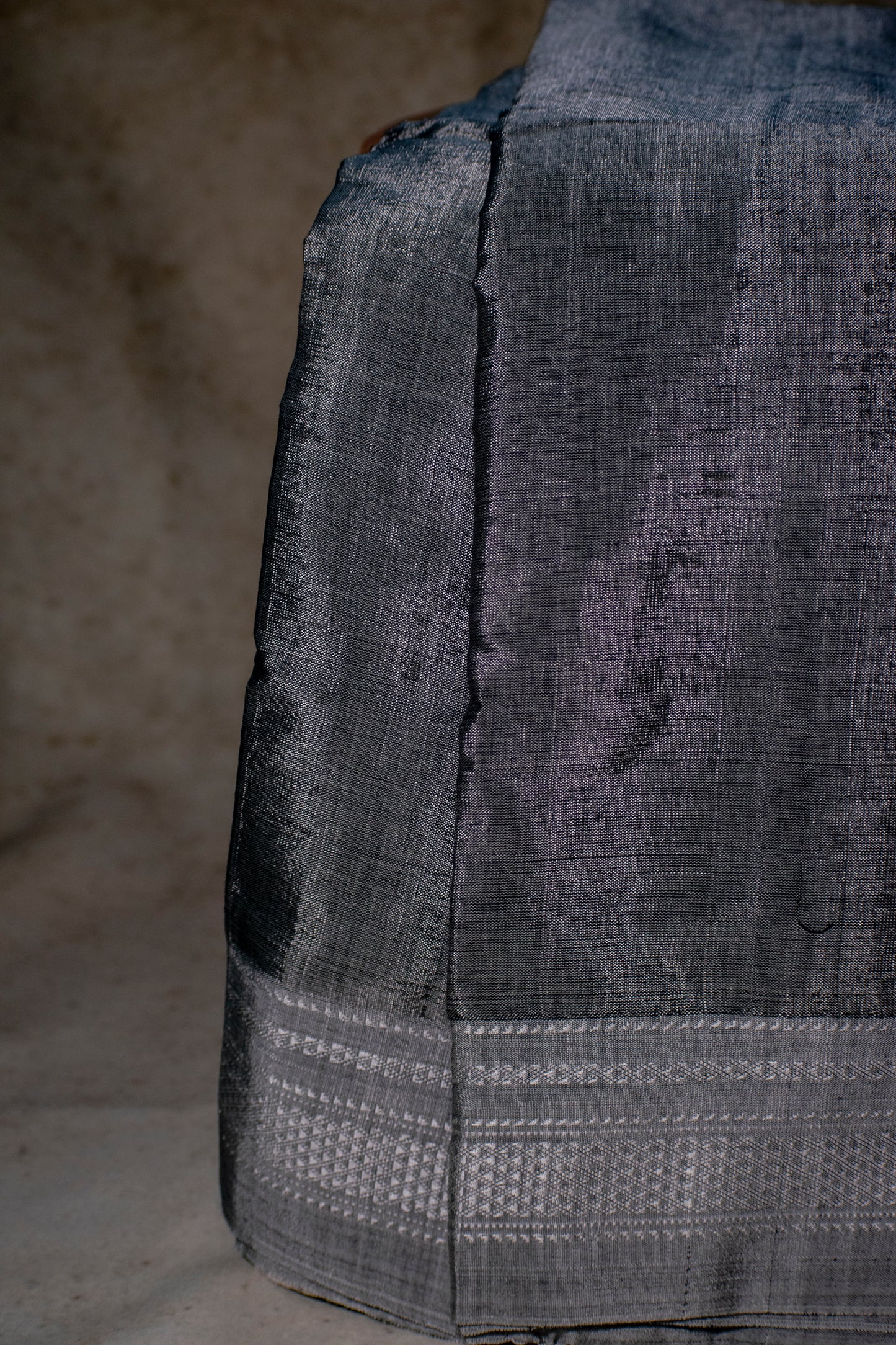 Grey Handloom Ilkal Saree