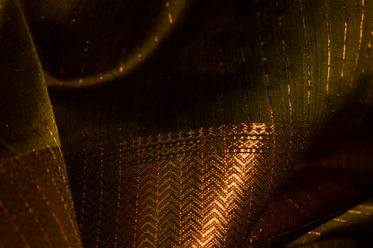Green Silk Cotton Maheshwari Saree MAHSC03