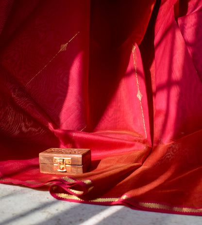 Pink Silk Cotton Maheshwari Saree MAHSC01