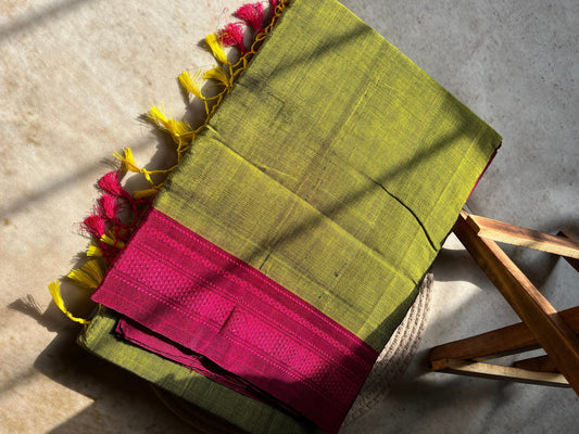 Green Handloom Ilkal Saree
